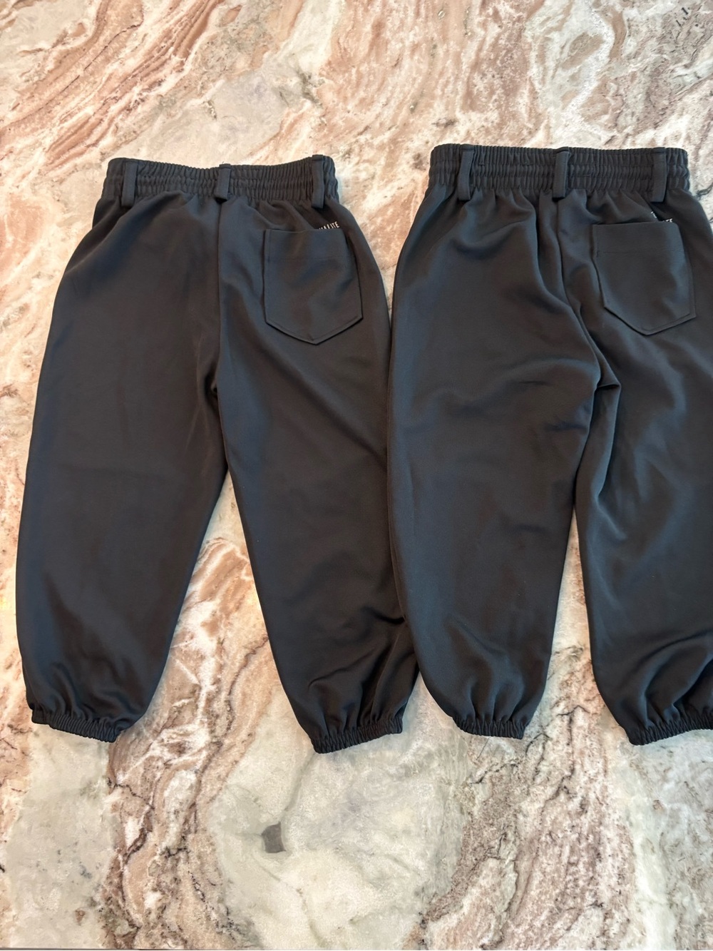 Kids Black Adidas Baseball Tball Pants Boys Bundle Of Two Pair Size XS Jogger - Picture 2 of 9